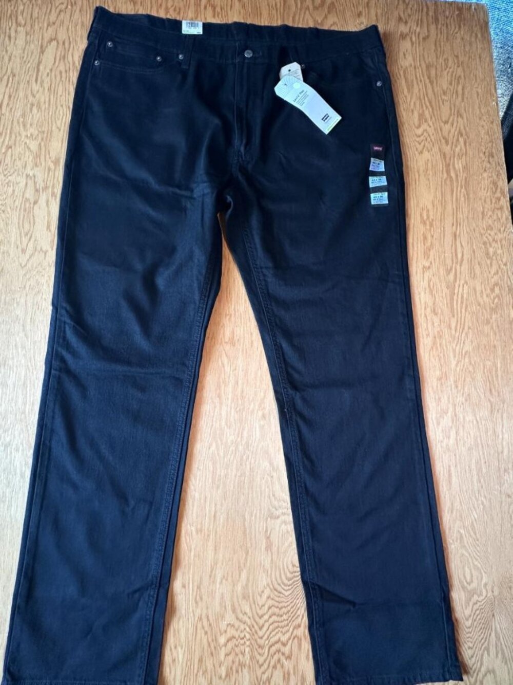Levis 541 Black Athletic Taper Jeans Big and Tall 44x36 NWT Mens Flex Denim